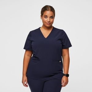 Figs Navy blue scrub top size XL